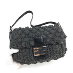 FENDI CASHMERE WOOL BAGUETTE SHOULDER BAG
