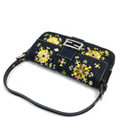 FENDI BEADED DENIM BAGUETTE