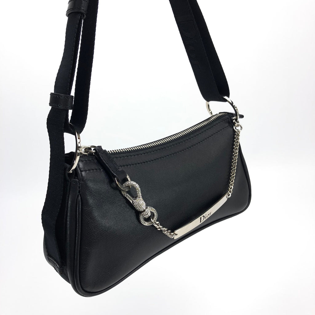 CHRISTIAN DIOR HARDCORE LEATHER SHOULDER BAG