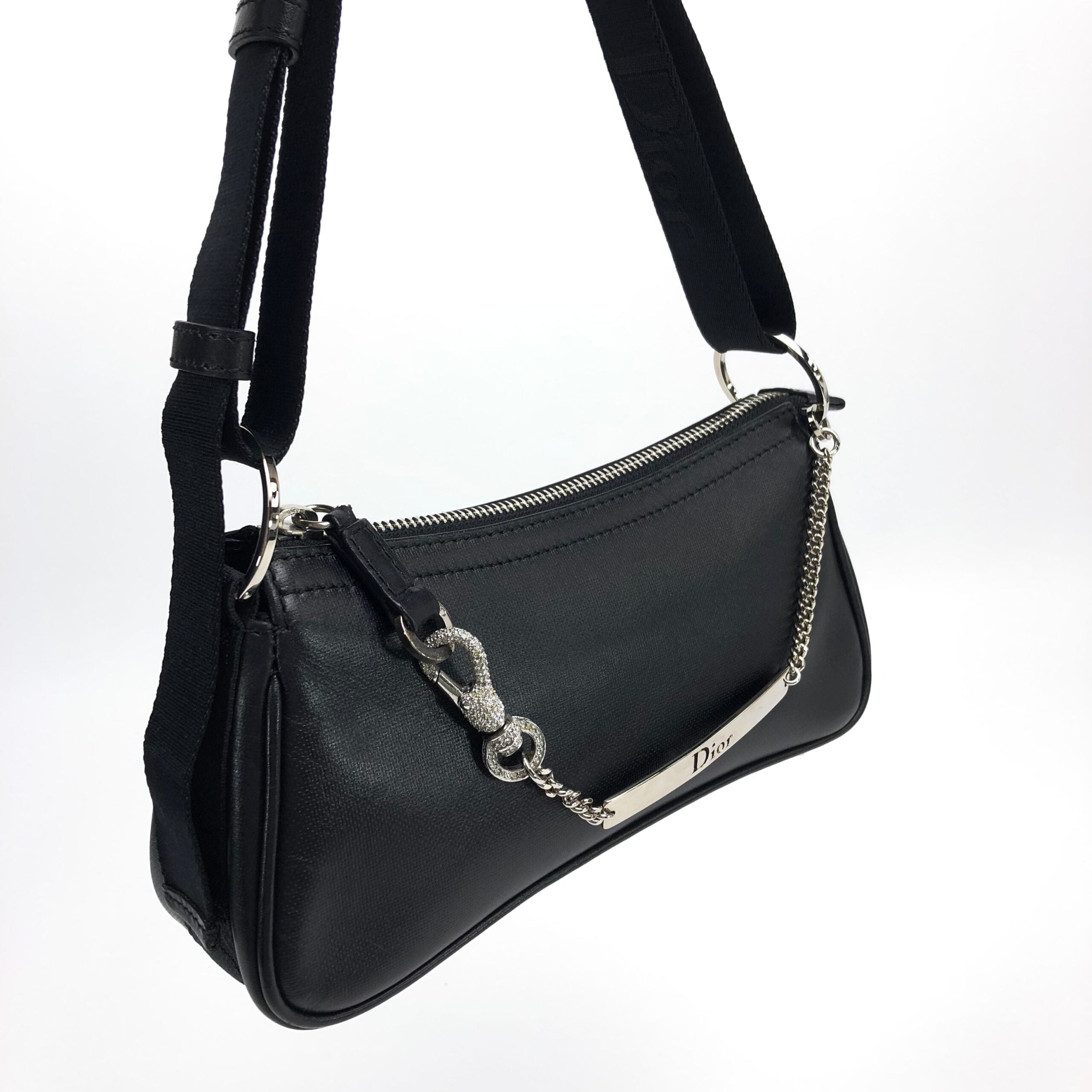 CHRISTIAN DIOR HARDCORE LEATHER SHOULDER BAG