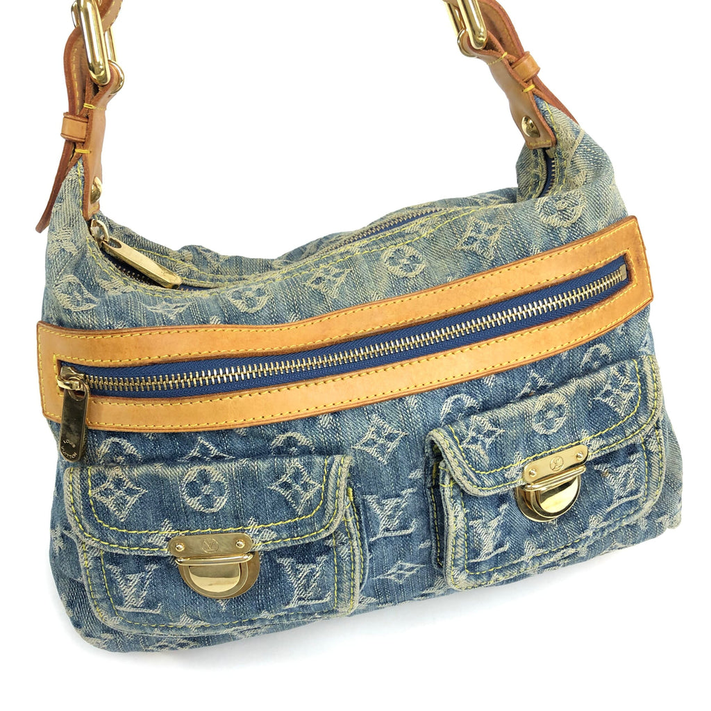 LOUIS VUITTON BAGGY PM DENIM SHOULDER BAG