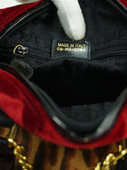 CHRISTIAN DIOR GAMBLER DICE LEOPARD BOWLER BAG