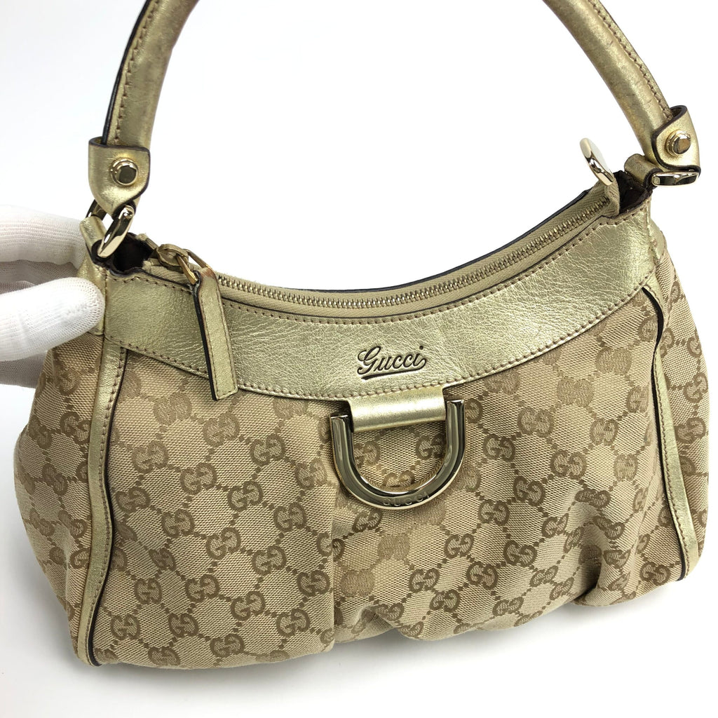 GUCCI ABBEY MONOGRAM SHOULDER BAG