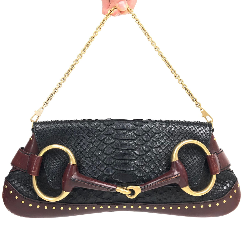 GUCCI HORSEBIT TOM FORD PYTHON CHAIN SHOULDER BAG