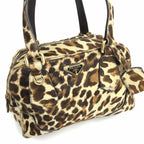 PRADA CALF HAIR LEOPARD SHOULDER BAG