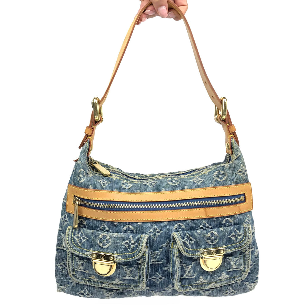 LOUIS VUITTON BAGGY PM DENIM SHOULDER BAG