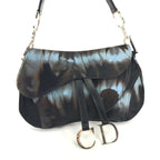 CHRISTIAN DIOR PONY HAIR DOUBLE SADDLE BAG