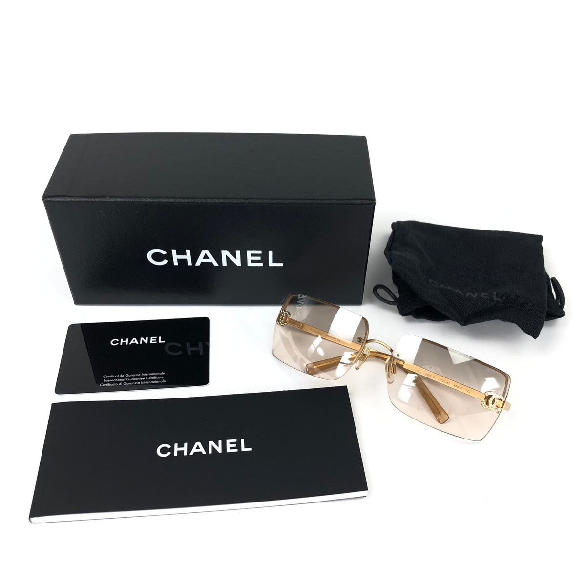 CHANEL RIMLESS SUNGLASSES