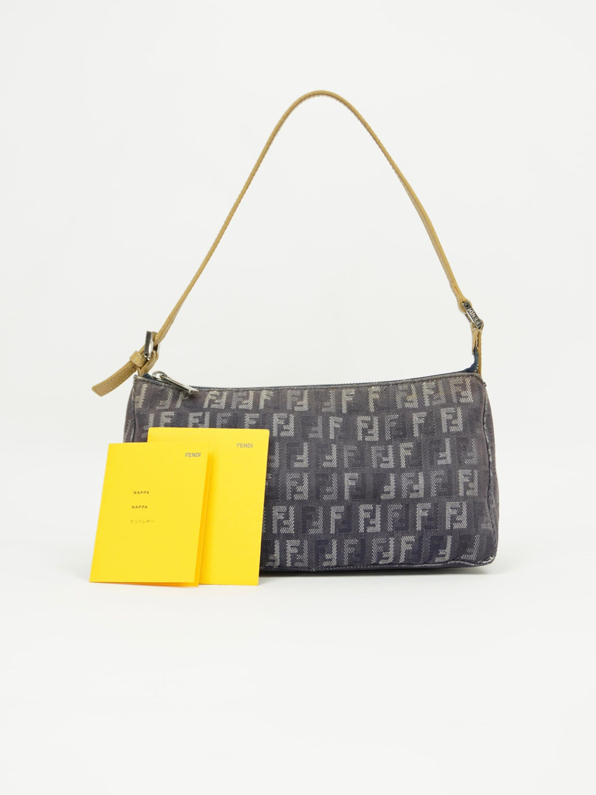 FENDI DENIM ZUCCA SHOULDER BAG