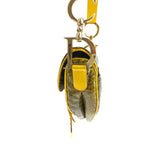 CHRISTIAN DIOR CROCODILE EMBOSSED LEATHER SADDLE BAG