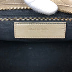 BALENCIAGA CROCODILE EMBOSSED LEATHER CITY BAG