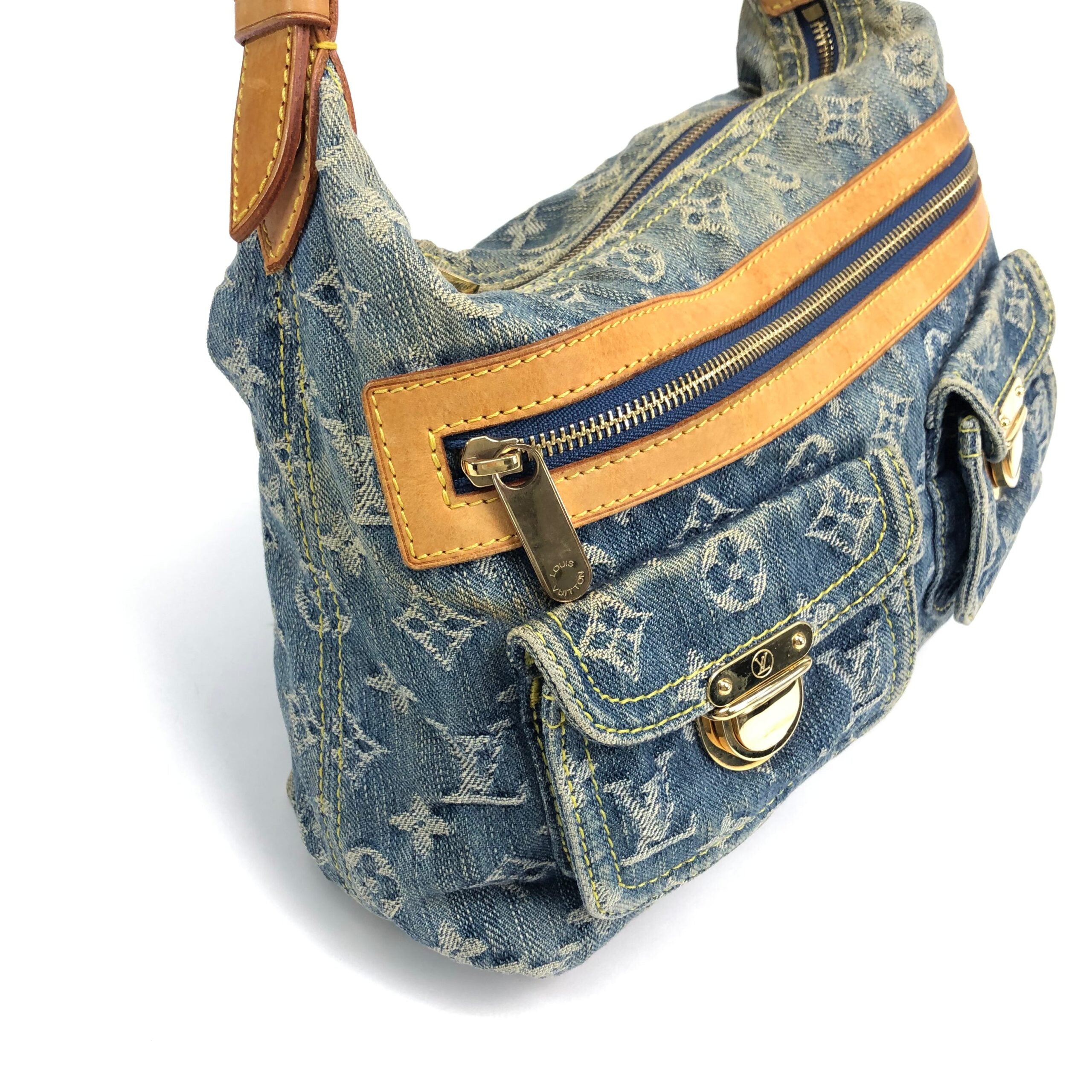 LOUIS VUITTON BAGGY PM DENIM SHOULDER BAG