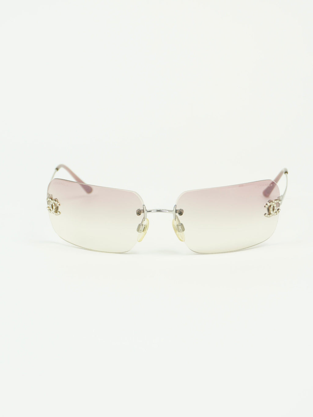 CHANEL RIMLESS RHINESTONE SUNGLASSES