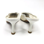 CHANEL LOGO KITTEN HEELS