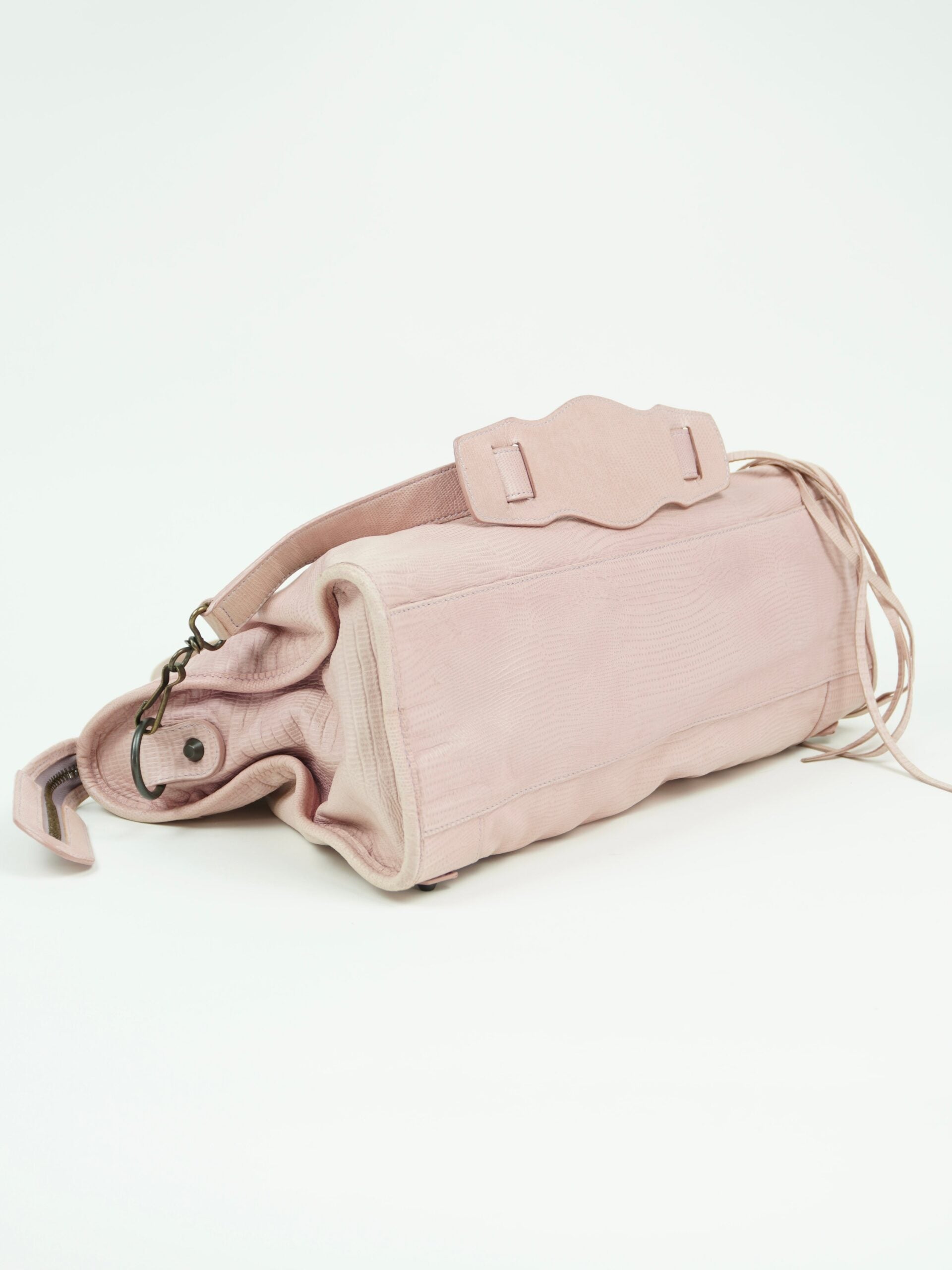 BALENCIAGA LIZARD EMBOSSED CITY BAG