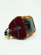CHRISTIAN DIOR GAMBLER DICE LEOPARD BOWLER BAG