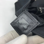FENDI JERSEY BAGUETTE SHOULDER BAG IN BLACK
