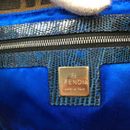 FENDI ZUCCA BEADED BAGUETTE BAG
