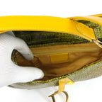 CHRISTIAN DIOR CROCODILE EMBOSSED LEATHER SADDLE BAG