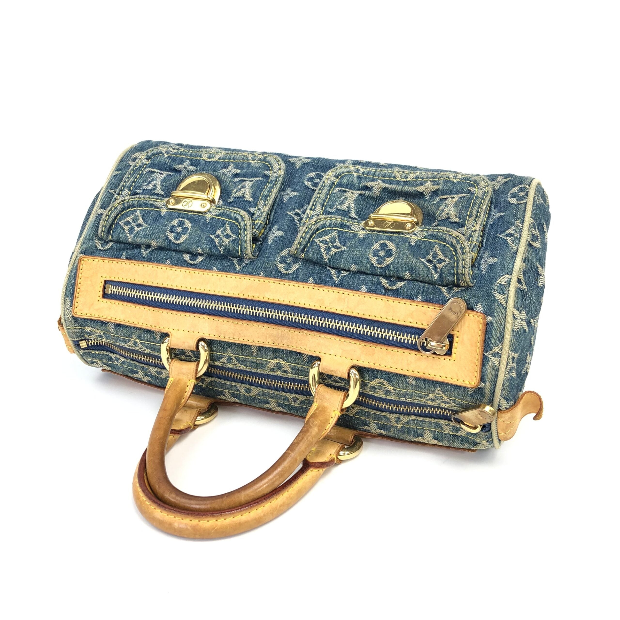 LOUIS VUITTON NEO SPEEDY DENIM BAG