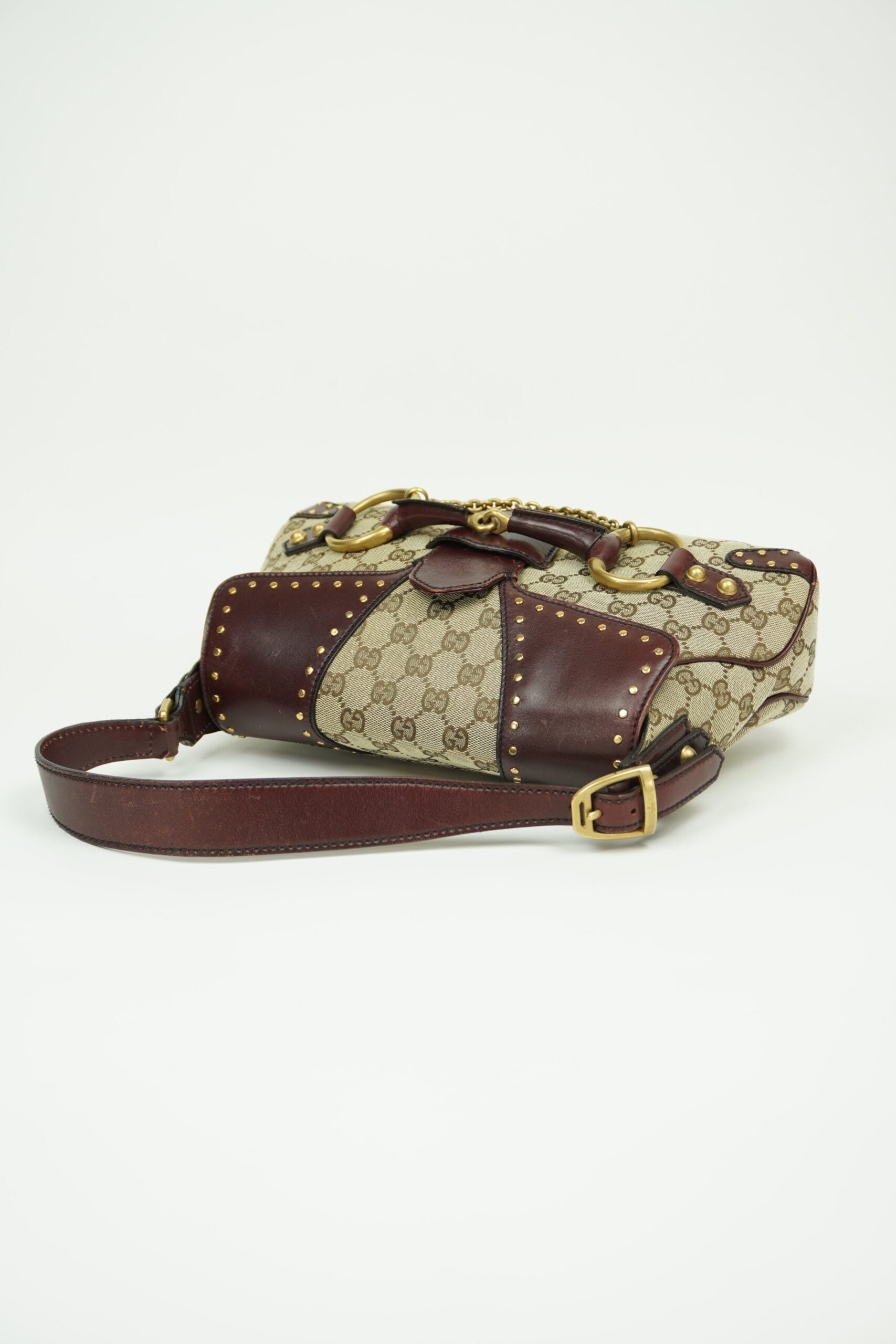 GUCCI HORSEBIT STUDDED CHAIN SHOULDER BAG