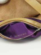 FENDI CALF HAIR PATCHWORK BAGUETTE BAG