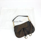 CHRISTIAN DIOR 2001 WATERCOLOUR DOUBLE SADDLE BAG