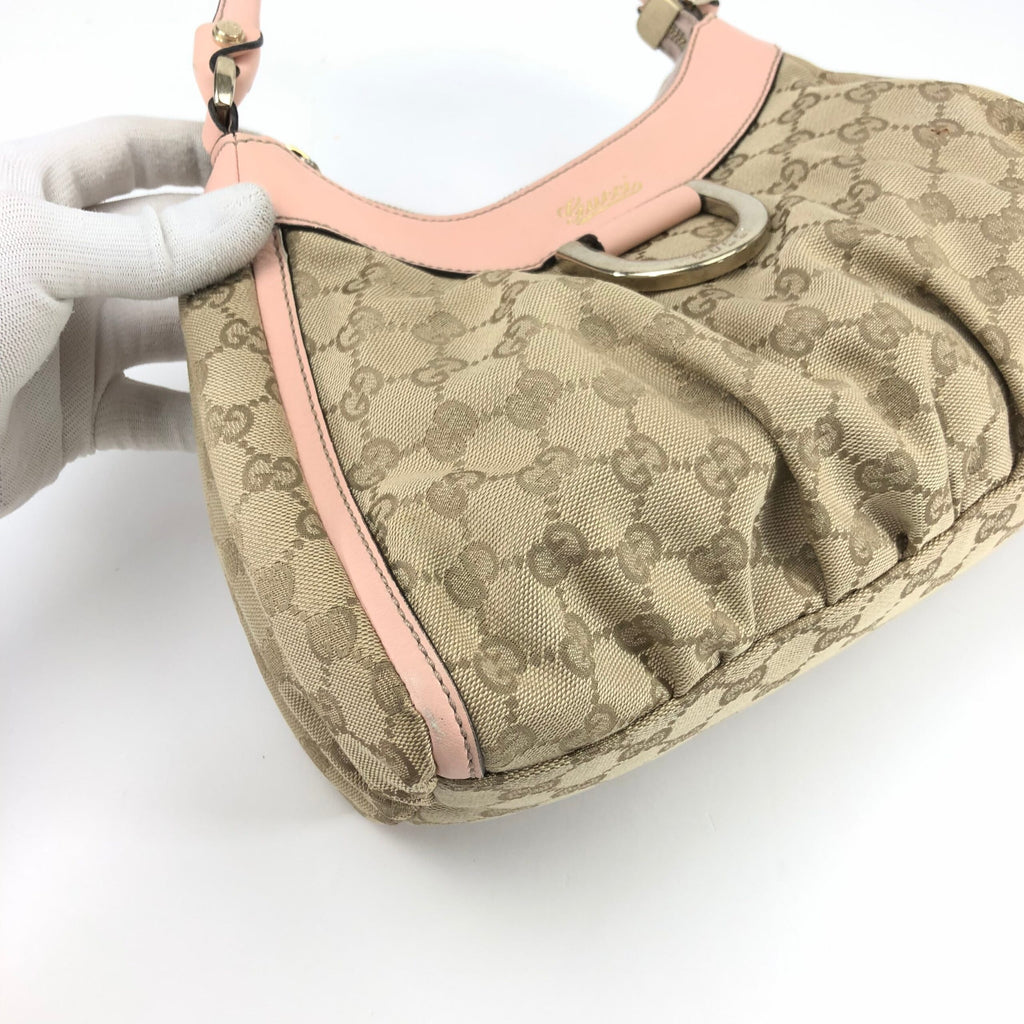 GUCCI ABBEY MONOGRAM SHOULDER BAG