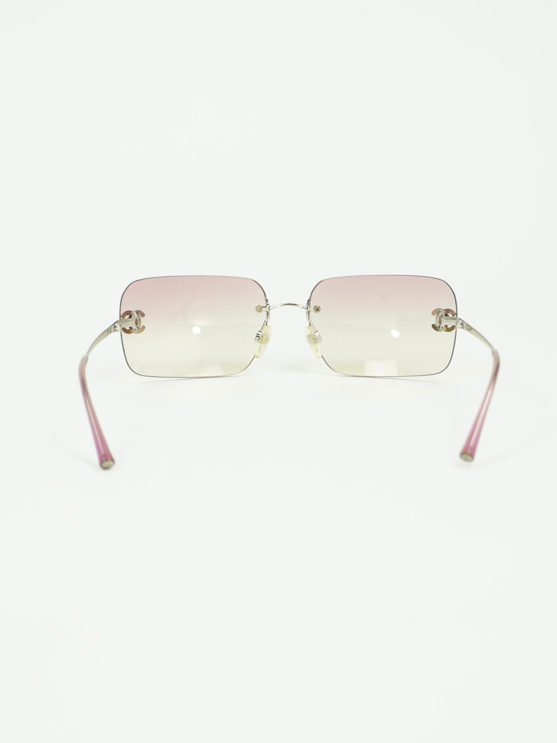 CHANEL RIMLESS RHINESTONE SUNGLASSES