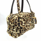 PRADA CALF HAIR LEOPARD SHOULDER BAG