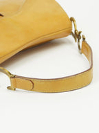 CHRISTIAN DIOR TAN LEATHER SADDLE BAG