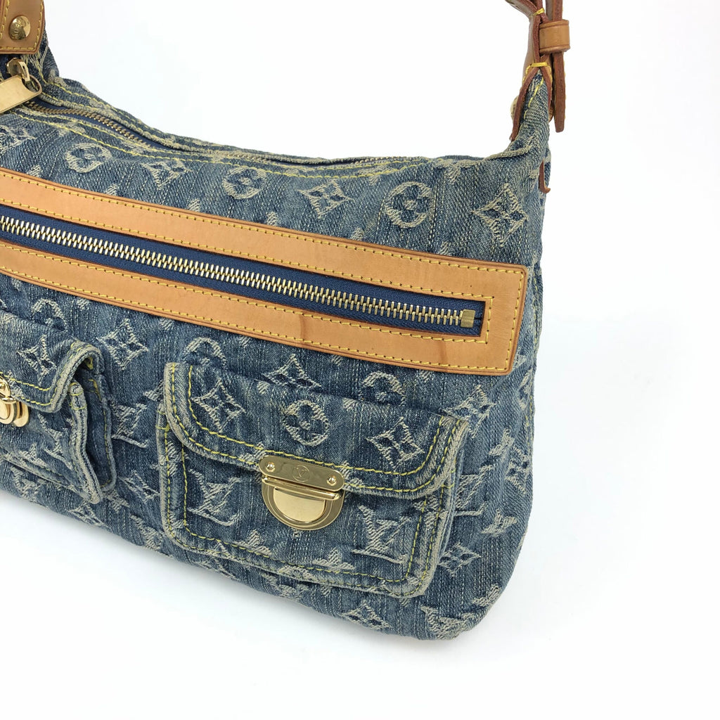 LOUIS VUITTON BAGGY PM DENIM SHOULDER BAG