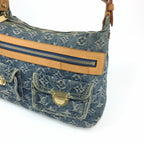 LOUIS VUITTON BAGGY PM DENIM SHOULDER BAG