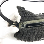 FENDI CASHMERE WOOL BAGUETTE SHOULDER BAG