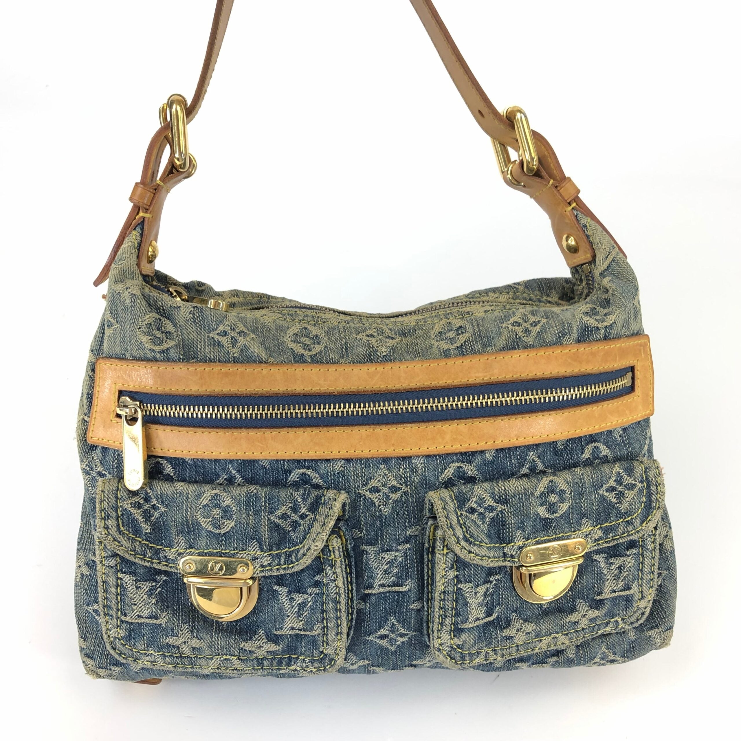 LOUIS VUITTON BAGGY PM DENIM SHOULDER BAG