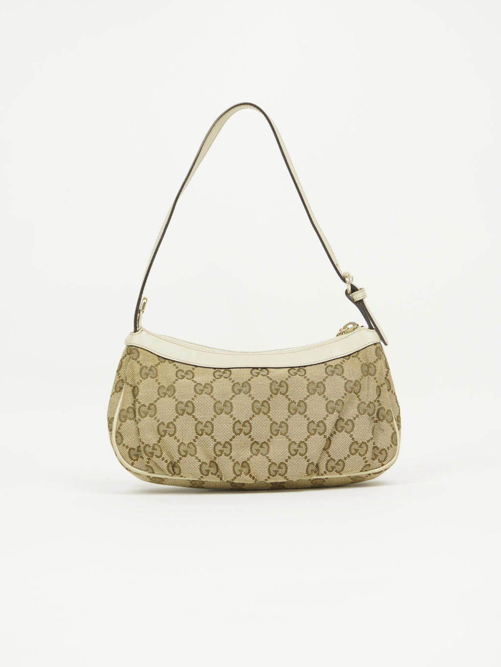 GUCCI MONOGRAM BAG WITH HEART CHARM