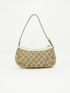 GUCCI MONOGRAM BAG WITH HEART CHARM