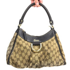 GUCCI ABBEY MONOGRAM SHOULDER BAG