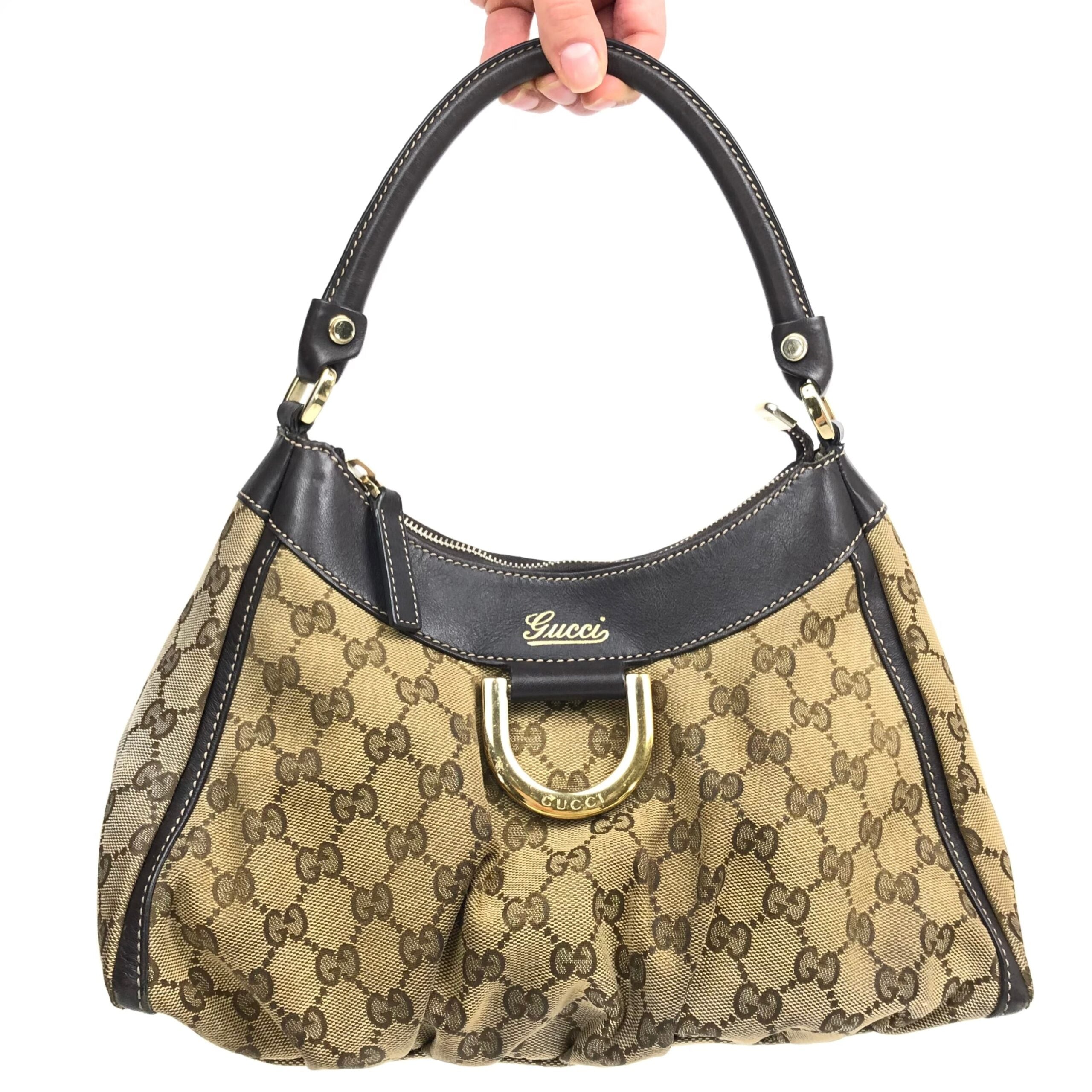 GUCCI ABBEY MONOGRAM SHOULDER BAG