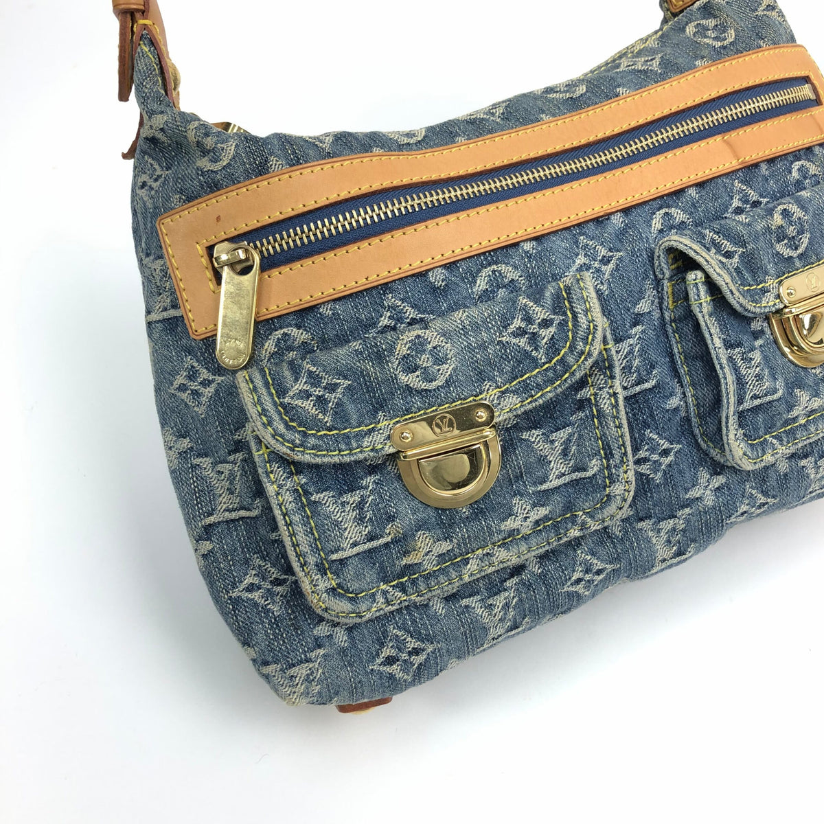 LOUIS VUITTON BAGGY PM DENIM SHOULDER BAG