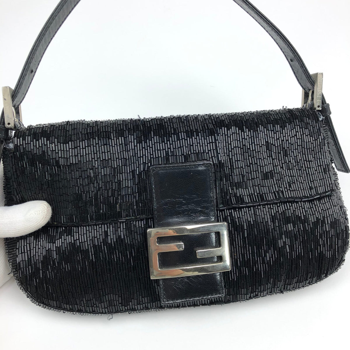 FENDI BEADED BAGUETTE BAG