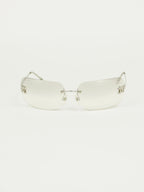 CHANEL RIMLESS RHINESTONE SUNGLASSES