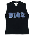 CHRISTIAN DIOR DENIM PRINT TOP