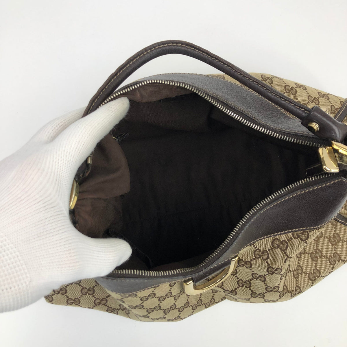 GUCCI MONOGRAM ABBEY BAG