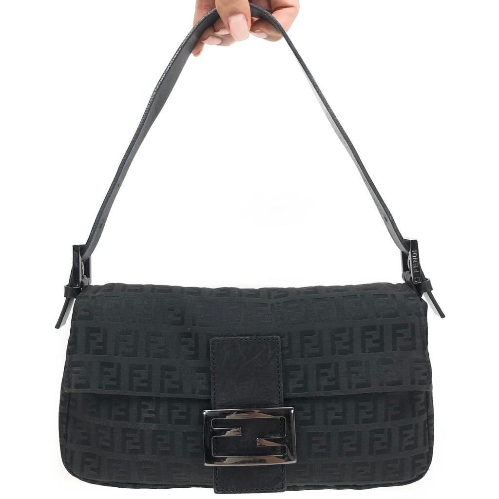 FENDI ZUCCA BAGUETTE SHOULDER BAG