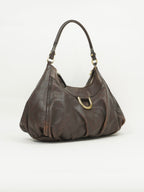GUCCI MONOGRAM LEATHER ABBEY BAG