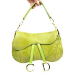 CHRISTIAN DIOR EXOTIC LIZARD DOUBLE SADDLE BAG