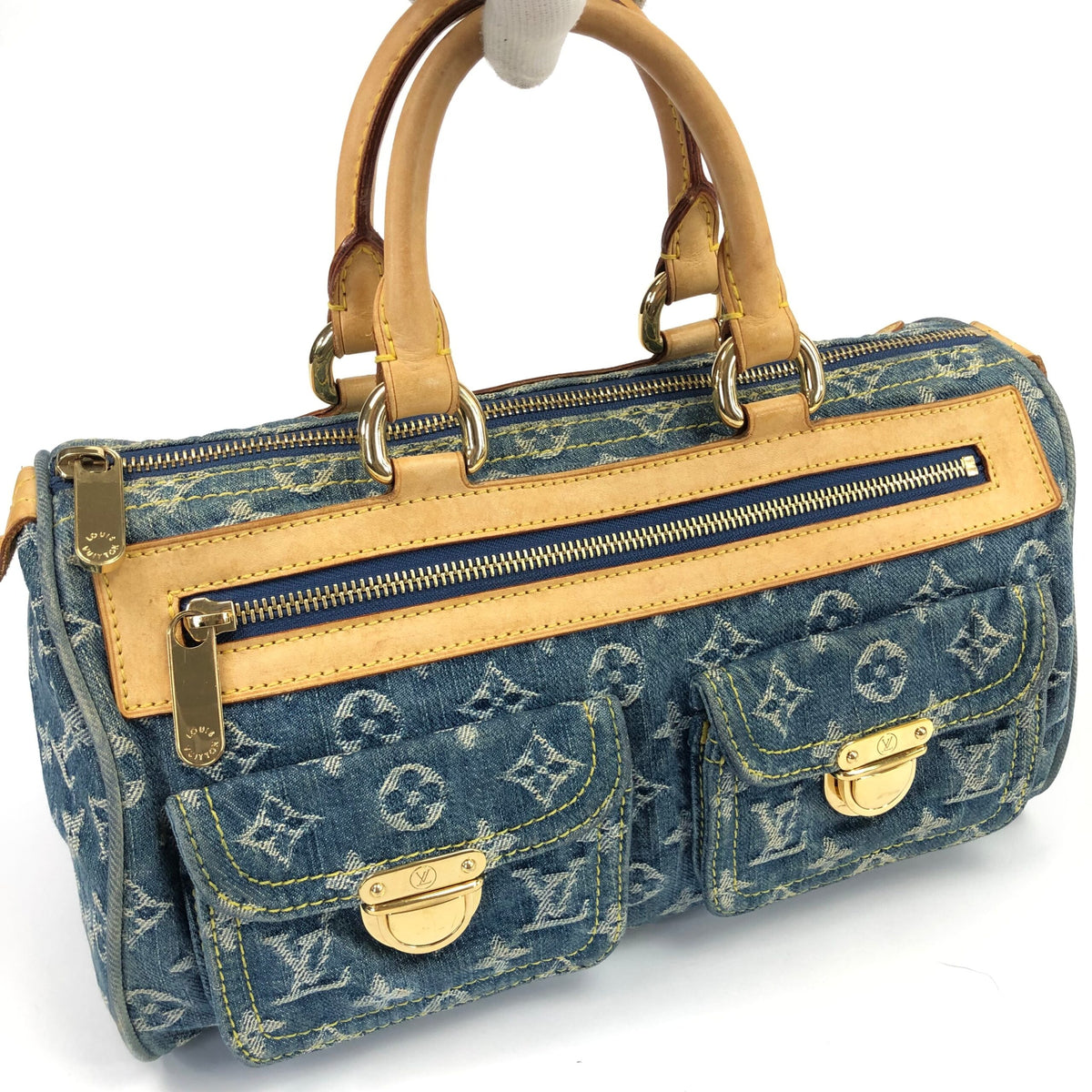 LOUIS VUITTON NEO SPEEDY DENIM BAG