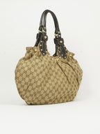 GUCCI MONOGRAM STUDDED PELHAM BAG