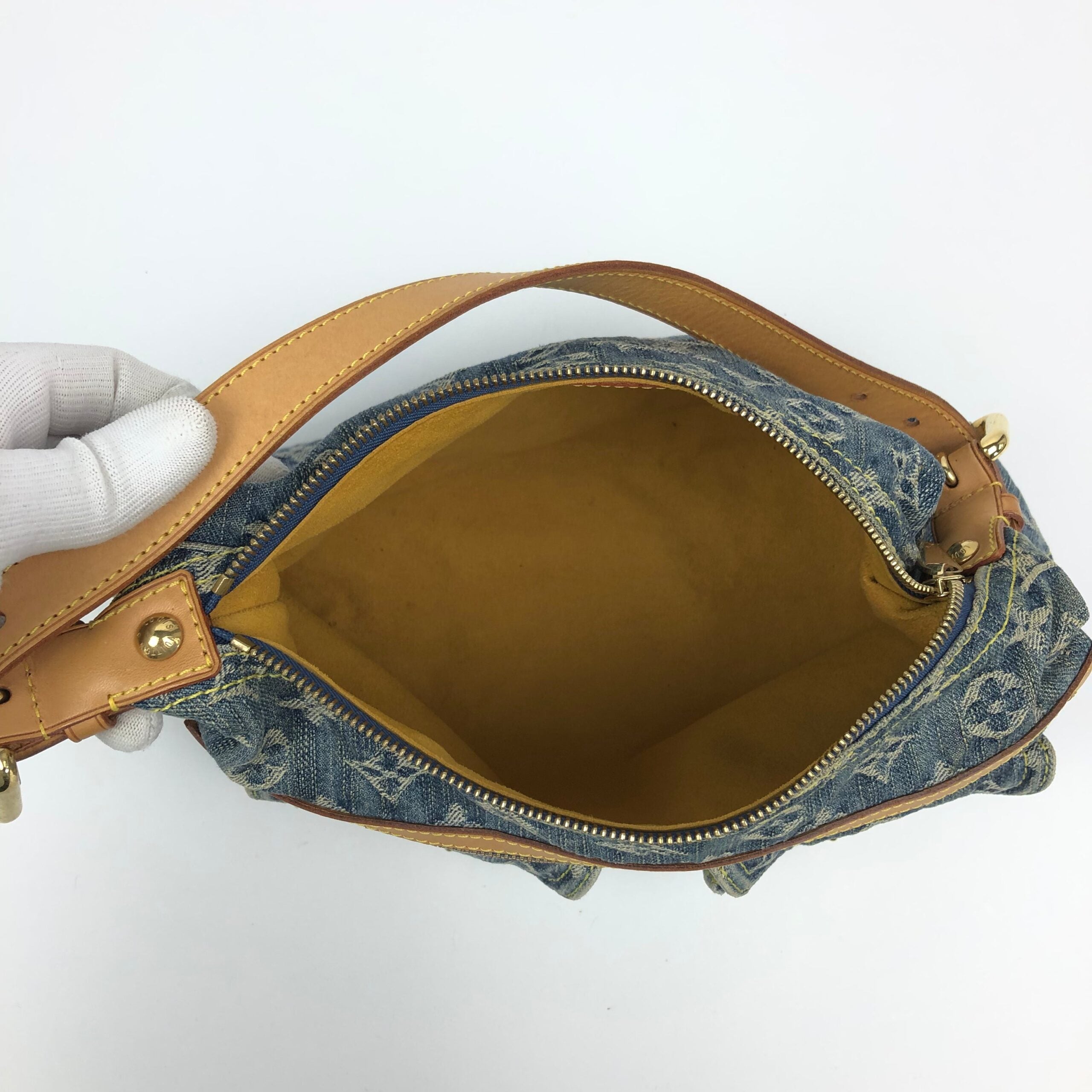 LOUIS VUITTON BAGGY PM DENIM SHOULDER BAG